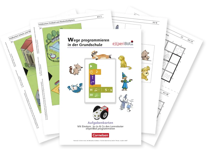 Aufgabenkarten: Wege programmieren.
